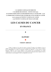 les causes du cancer