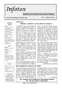 Infotox - Société de Toxicologie Clinique