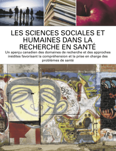 Les Sciences sociales et humaines dans la recherche en santé