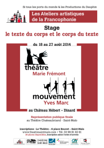 mouvement - Théâtre de Saint-Malo