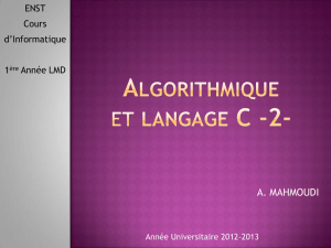 Algorithmique et langageC 2