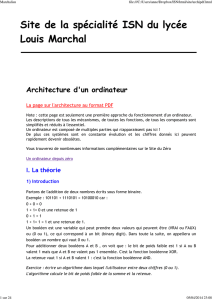 La page sur l`architecture au format PDF - ISN