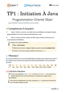 TP1 : Initiation à Java