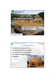 Les ossatures en bois - Confédération Construction