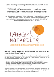 TPE/ PME, Offrez-vous des compétences en marketing et
