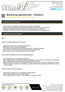 Marketing opérationnel - Initiation