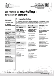 Les métiers du marketing. Formation en Bretagne
