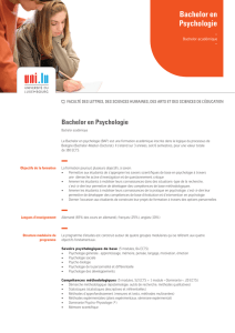 Bachelor en Psychologie - Université du Luxembourg