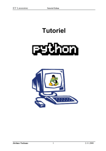 Tutoriel Python - Zenk - Security