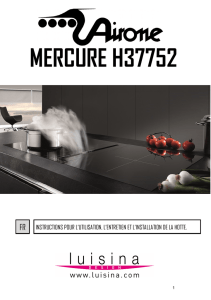 Notice d`installation hotte mercure