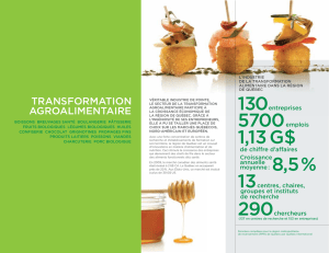 Transformation agroalimentaires