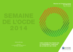 Conclusions politiques sur le changement climatique