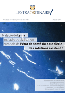 Maladie de Lyme : maladie de civilisation, symbole de l`état de