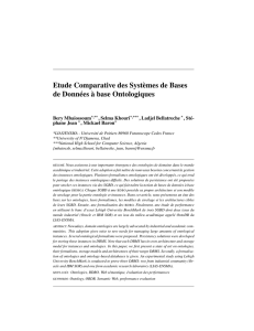 Etude Comparative des Systèmes de Bases de Données à base