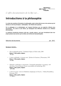Introductions à la philosophie - Balises