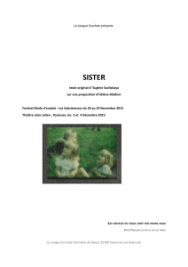 sister - La Langue Ecarlate