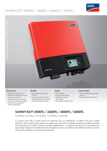 Onduleurs photovoltaïques SMA Sunny Boy 3000TL-21