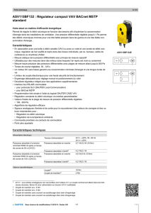 ASV115BF132 : Régulateur compact VAV