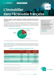 L`immobilier dans l`économie française