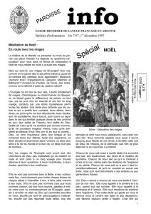 Journal Noël 1997 - Eglise réformée de langue française en Argovie
