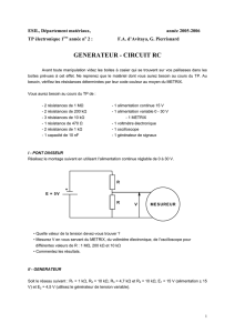 generateur - circuit rc