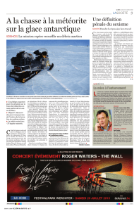 A la chasse à la météorite sur la glace antarctique