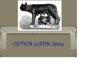 diaporama option latin 5ème