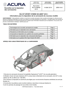 RLX ET SPORT HYBRID SH-AWD® 2014 : Information