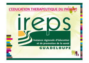 L`EDUCATION THERAPEUTIQUE DU PATIENT