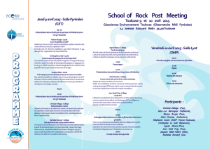 Programme school of rock 2015