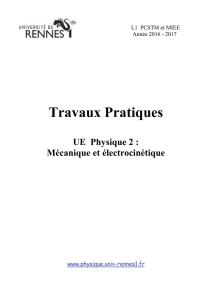 Polycopié de TP Physique S2 - Université de Rennes 1