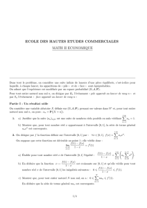 Mathematiques II - 2004 - Classe Prepa HEC (ECO)