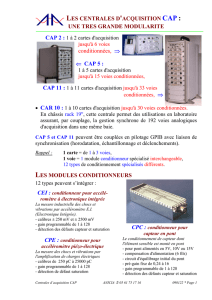 Les centrales d`acquisition VA : une autonomie vritable