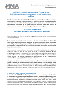 La Mobile Marketing Association France lance le Guide des bonnes