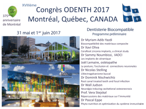 Congrès ODENTH 2017 Montréal, Québec, CANADA
