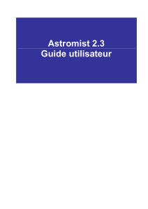 Astromist 2.3 Guide utilisateur