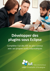 Développer des plugins sous Eclipse - IUT de Clermont