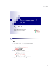 Immunosuppression et cancer
