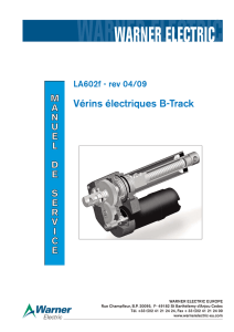 Vérins électriques B-Track