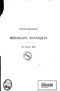Inauguration du medaillon Hannequin, 30 janvier 1913
