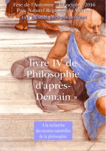 livre IV de Philosophie d`après- « Demain