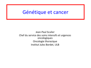 Génétique et cancer