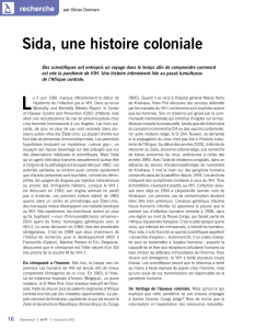 Sida, une histoire coloniale