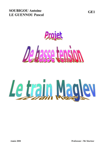 Le train MAGLEV - Antoine SOUBIGOU