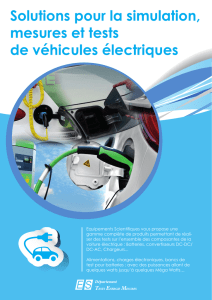 Solutions pour la simulation, mesures et tests de véhicules électriques