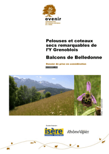 Balcons de Belledonne - Conservatoire d`espaces naturels Isère