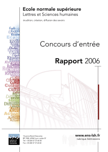 rapport 2006 géographie