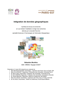 Intégration de données géographiques