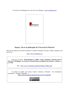 Ithaque : Revue de philosophie de l`Université de Montréal
