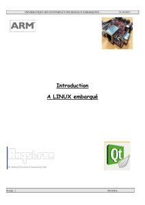 Introduction A LINUX embarqué - Les systèmes informatiques et